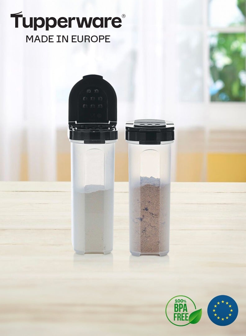 توبروير قطعتين علب تخزين التوابل 250 مل من تابروير - أسود - Image 1