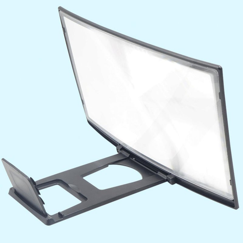 Curved Screen Magnifier With Adjustable Stand For Mobile Phones Eye Protection For Movies Gaming - Image 4