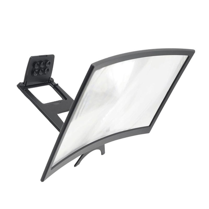 Curved Screen Magnifier With Adjustable Stand For Mobile Phones Eye Protection For Movies Gaming - Image 2