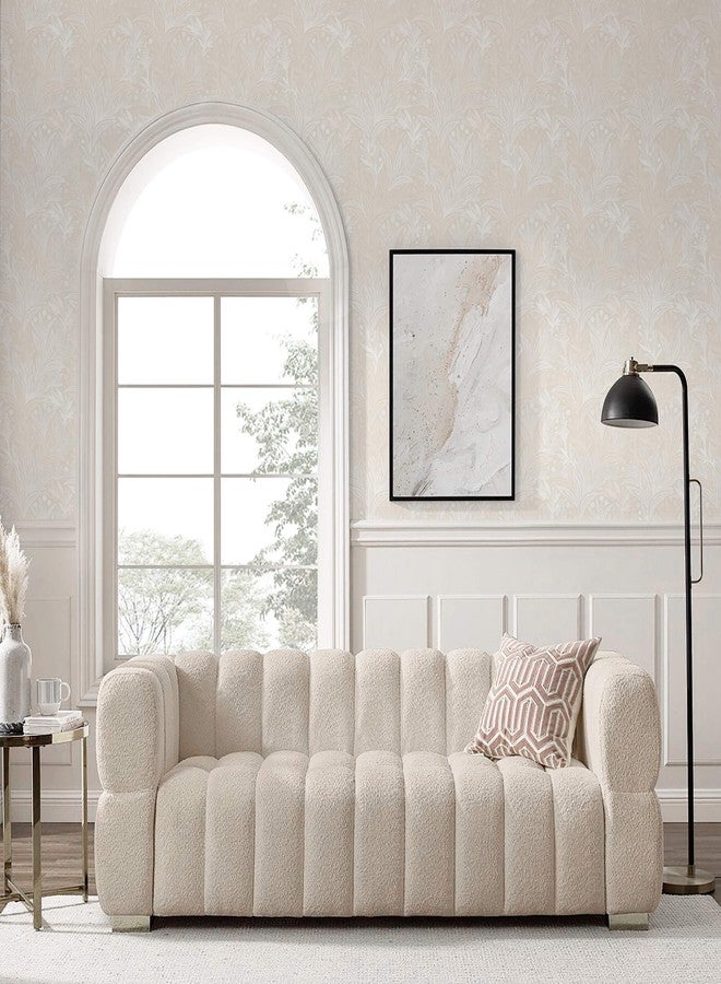 Dimoon 17.3" X 78.7" Peel and Stick Wallpaper Boho Contact Paper Vintage Beige Floral Neutral Papel Tapiz Waterproof Removable Self Adhesive Wall Paper for Bedroom Livingroom Cabinets Vinyl Roll - Image 4