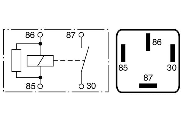 BOSCH 0986332030 Normal Open Mini Relay - 4 Pins, 12 V, 40 A - Single - Image 3