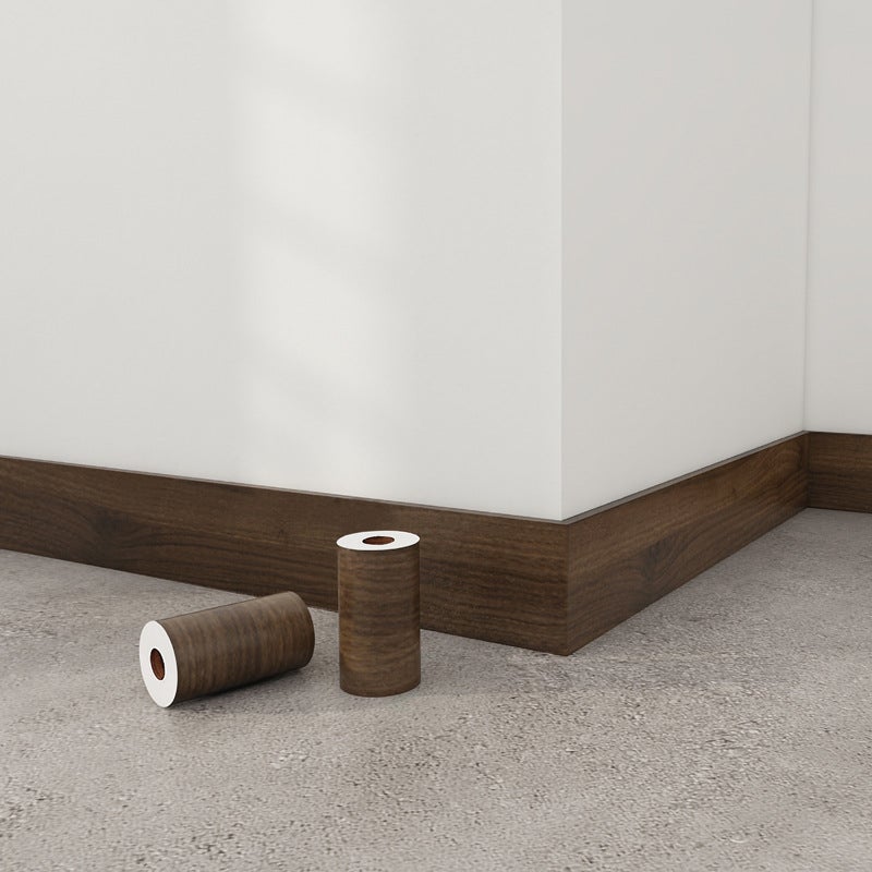 Wood Grain Waist Line Skirting Line Self-Adhesive Sticker Corner Line Door Frame Decorative Strip 10 Meters Refurbished Waterproof Moisture-Proof Sticker - Image 1