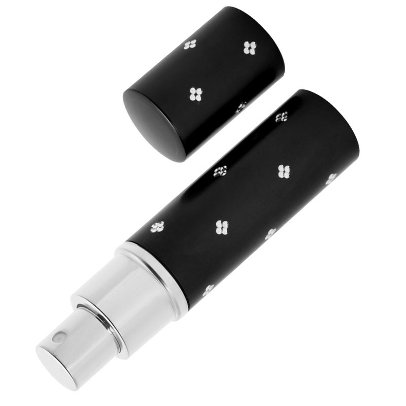 Refillable Perfume Atomizer Bottle: Black High-quality Aluminum Material - Corrosion Resistant Durable Small Atomizer Orifice Empty Perfume Spray Bottle for Nights Out Office Daily Freshening - Image 4