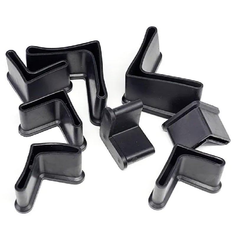 Quweiz 20Pcs L Shaped Rubber Angle Iron Caps, Furniture Rubber Leg Covers, Furniture Angle Iron Foot Pads, Black (1.57"" X 1.57"" / 40Mm X 40Mm) - Image 5