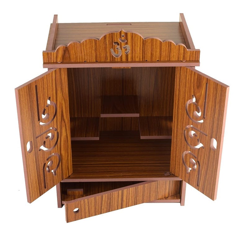 Lyrics إنشاء كلمات جميلة معبد خشبي MDF معلق على الحائط وطاولة معبد منزلي ديكور منزلي معبد خشبي جميل بني داكن 432319 سم بني فاتح 1 - Image 5