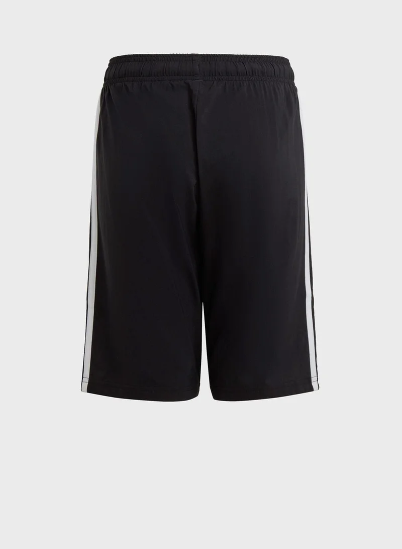 Adidas U 3S Wn Short Black Training Shorts 7-8Y