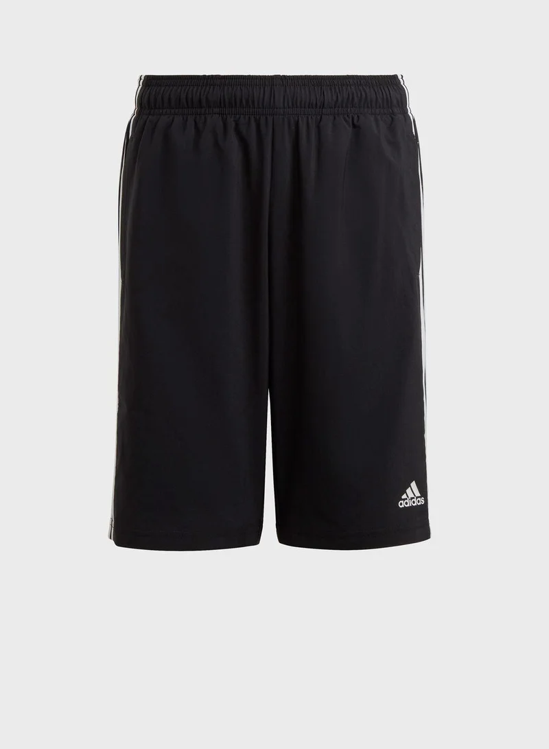 Adidas U 3S Wn Short Black Training Shorts 7-8Y