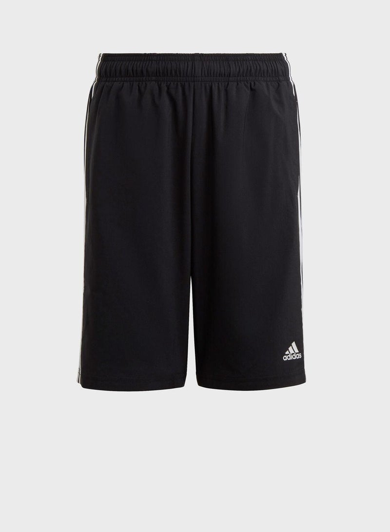 adidas شورت تدريب أسود قصير للأولاد 7-8 سنوات - Image 1