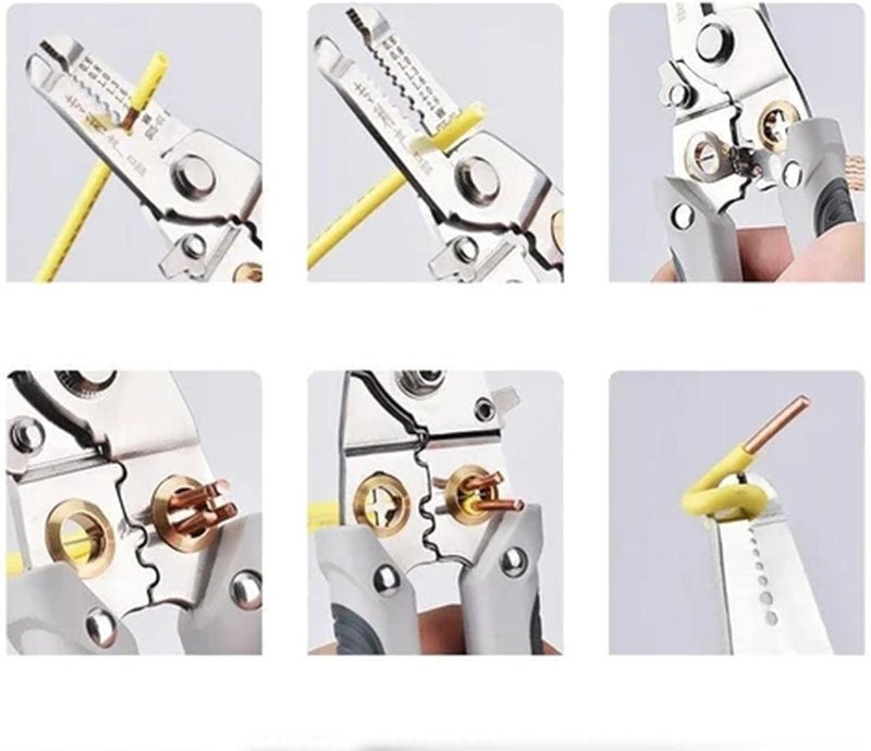 BBD kitchen shop Special Wire Stripper for Electrician Decrustation Pliers Multifunctional wire stripper and cutter wire cutter tool wire cutter stripper wire cutter plier WIRE STRIPPER - Image 3