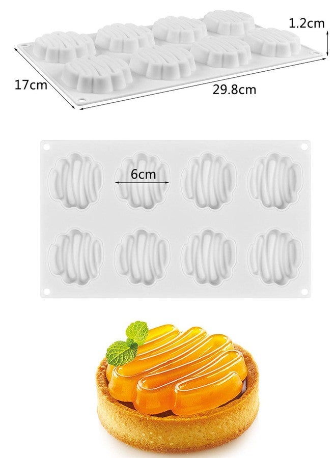 Cake Decor 3D 8 Cavity Spiral Shape Garnishing Cake Molds -Multicolor - Image 2