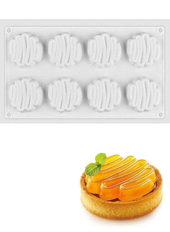Cake Decor 3D 8 Cavity Spiral Shape Garnishing Cake Molds -Multicolor - Image 3
