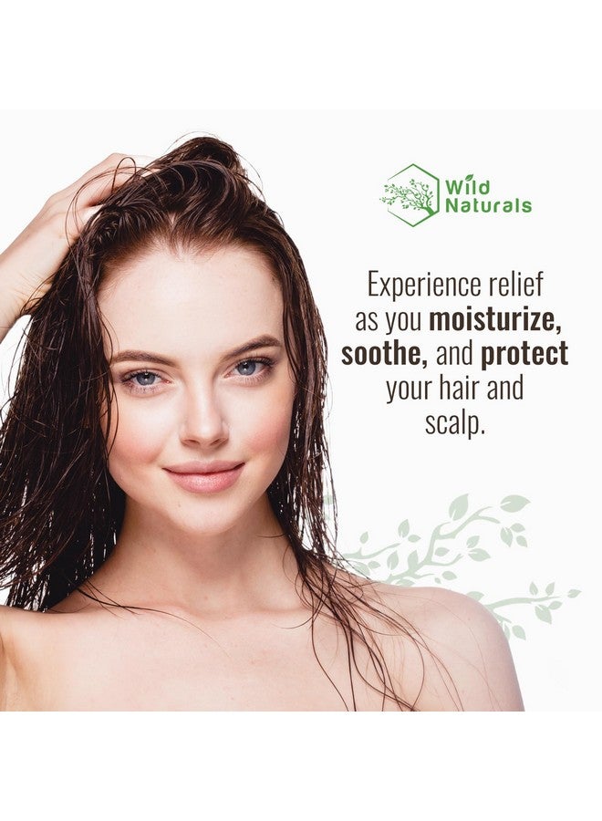 وايلد ناتشورلز بلسم عسل مانوكا الطبيعي للأكزيما والصدفية - مرطب مهدئ لفروة الرأس - خالي من الكبريتات لتخفيف قشرة الرأس مع الصبار - مثالي للشعر الدهني - يغذي نمو الشعر بزيت جوز الهند - Image 3