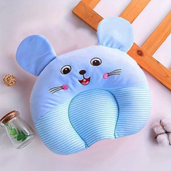 NME COLLECTION Mustard Seed Pillow for New Born Baby, Ideal for Round Head Shaping Pillow with Foam Cotton Cover for 0 to 12 Months Babies (Printed Seed Pillow) - Image 3