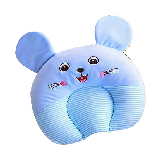NME COLLECTION Mustard Seed Pillow for New Born Baby, Ideal for Round Head Shaping Pillow with Foam Cotton Cover for 0 to 12 Months Babies (Printed Seed Pillow) - Image 1