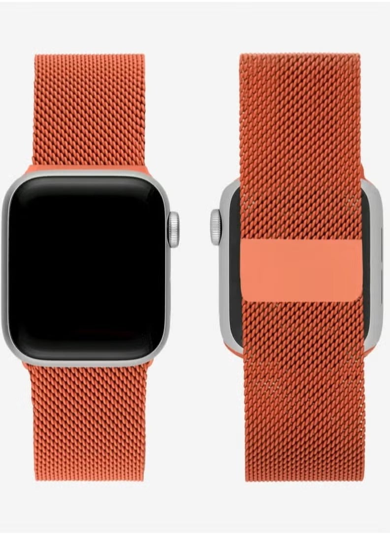 TIGER - Apple Watchband 42mm, 44mm, 45mm, 49mm Milanese Apple Watch Strap – Adjustable, Stylish Stainless Steel Mesh Band for Apple Watch Series 1-8, SE, Ultra – Comfortable, Durable, Sleek Design for Everyday Wear - Image 1