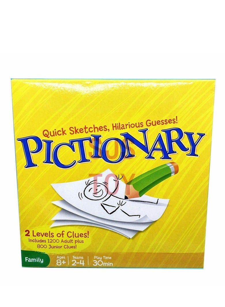 بيكشيناري حفلة لعبة إنجليزية للكبار لعبة إنجليزية ترفيهية مضحكة لعبة لوحية إنجليزية للكبار لعبة تخمين ورسم للأصدقاء حفلة للأصدقاء - Image 1