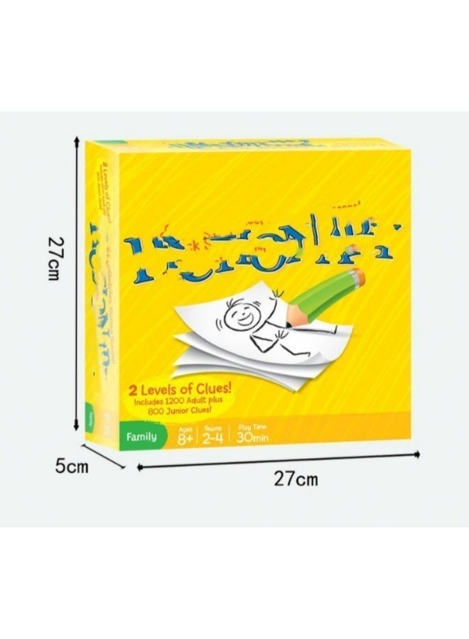 PICTIONARY English Adult Game Party Funny Entertainment English Board Game Adult English Game Guessing And Drawing For Friends Party - Image 4