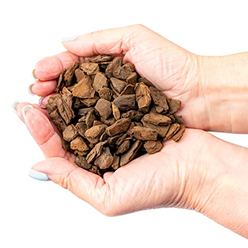 Gardenera Premium Grade New Zealand Pinus Radiata Bark by Gardenera - Organic Hand Mixed New Zealand Pine Bark for Orchids - Medium Chips 9-12mm - 2 Quart - Image 4