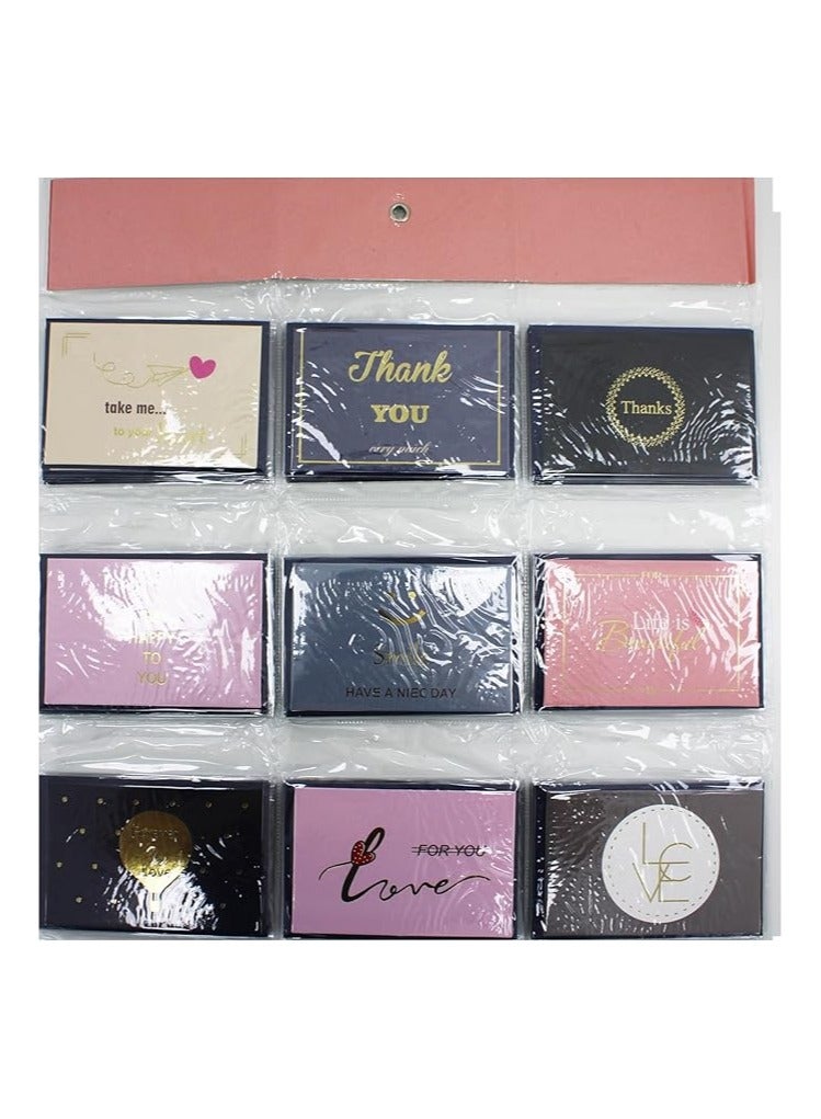 Generic Gift Tags with Envelope 54pcs PCH 12x8.5CM Perfect for Gift Wrapping, Party Favors, Wedding Invitations, Holiday Presents and Special Occasions High Quality Cardstock Easy to Write On (Mix Color)  - Image 4