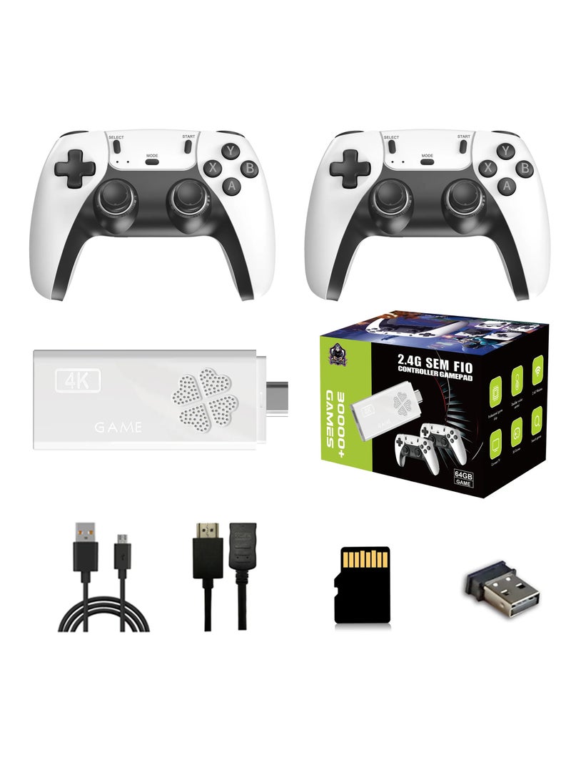 BlueFire 2025 HD Retro Game Stick | 64GB 30,000+ Games | 4K 2.4G Wireless Console with Dual Controllers | PS1/MAME/Arcade Classics | Plug & Play TV Game Console - Image 3