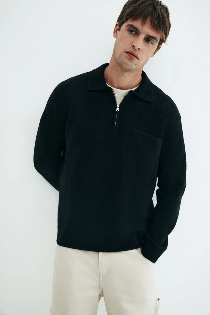 H&M Regular Fit Zip-top jumper