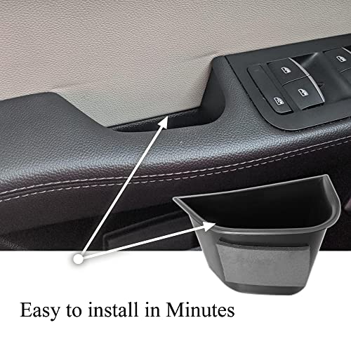 Vesul Front Row Door Side Storage Box Compatible with Alfa Romeo Giulia Sedan 2017-2023 Armrest Phone Container Door Organizer Handle Pocket ABS Tray Inserts Glove Pallet - Image 5