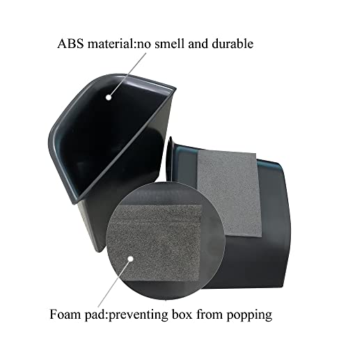 Vesul Front Row Door Side Storage Box Compatible with Alfa Romeo Giulia Sedan 2017-2023 Armrest Phone Container Door Organizer Handle Pocket ABS Tray Inserts Glove Pallet - Image 4