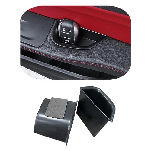 Vesul Front Row Door Side Storage Box Compatible with Alfa Romeo Giulia Sedan 2017-2023 Armrest Phone Container Door Organizer Handle Pocket ABS Tray Inserts Glove Pallet - Image 1