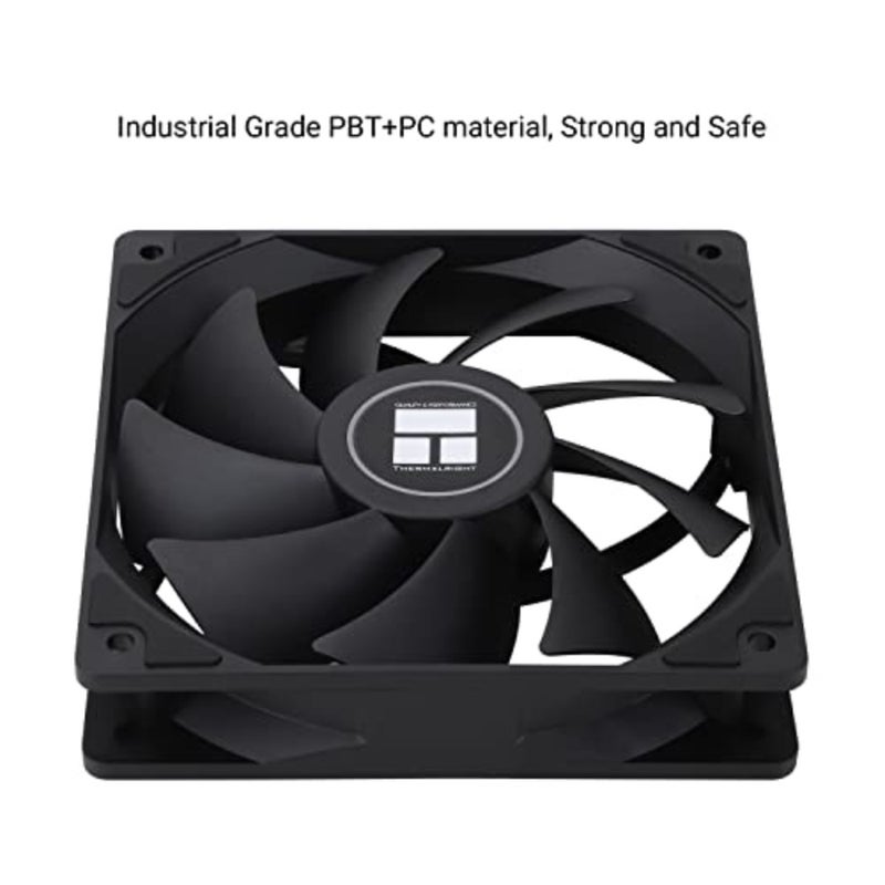 TL-C12C X3 مروحة وحدة المعالجة المركزية مقاس 120 مم، مروحة كمبيوتر صامتة 4pin PWM مع محمل S-FDB، مروحة تبريد تصل إلى 1550 دورة في الدقيقة 3 كميات - Image 4