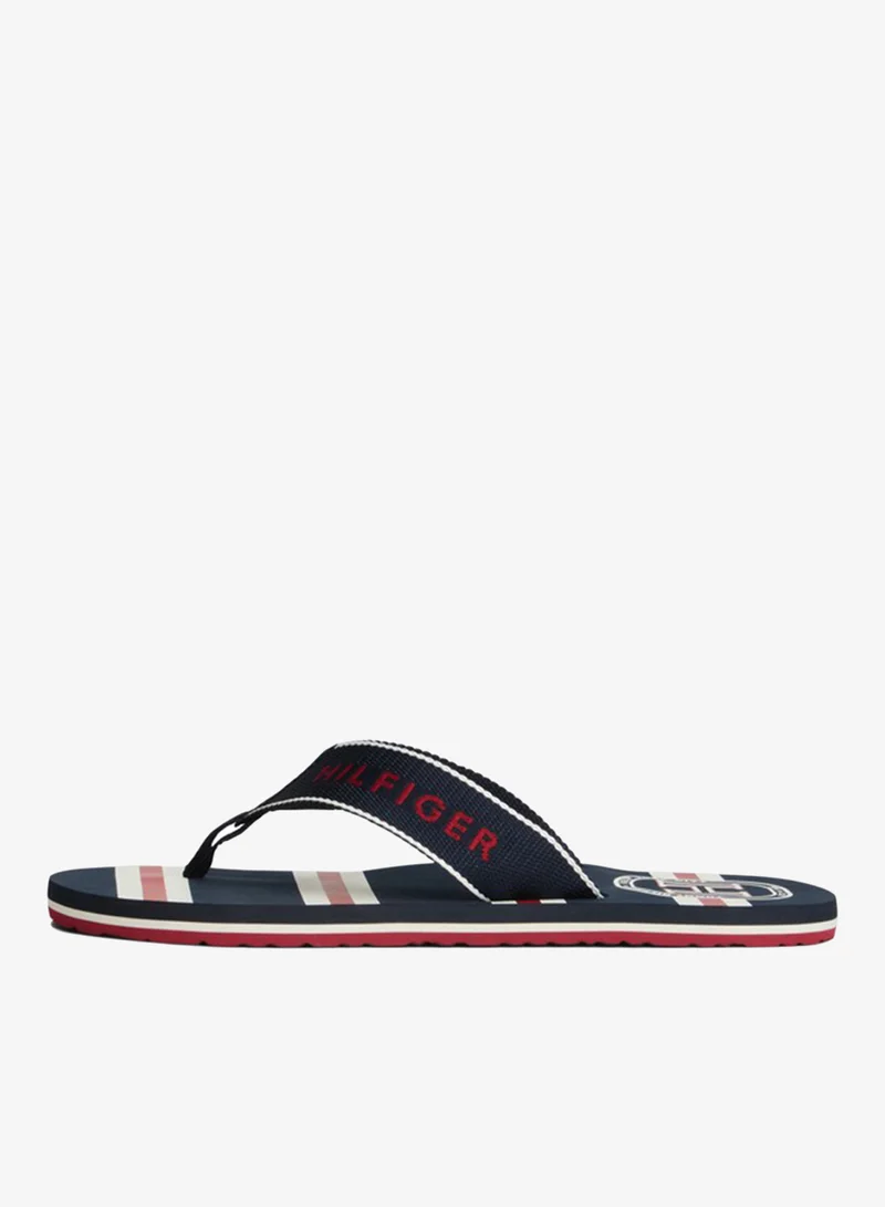 Tommy Hilfiger Global Stripe Logo Flip-Flops
