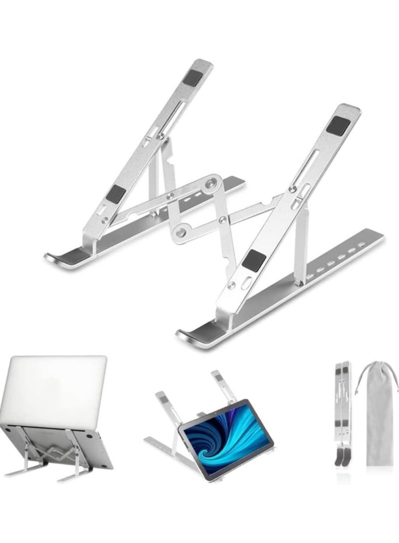 Laptop Stand, Adjustable Portable Laptop Holder for Desk, Foldable Laptop Riser, Portable Laptop Holder Compatible With 7-15.6 Inches Laptop,Tablet - Image 1
