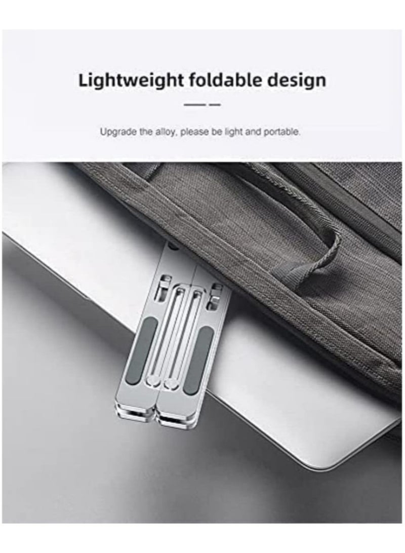 Laptop Stand, Adjustable Portable Laptop Holder for Desk, Foldable Laptop Riser, Portable Laptop Holder Compatible With 7-15.6 Inches Laptop,Tablet - Image 3
