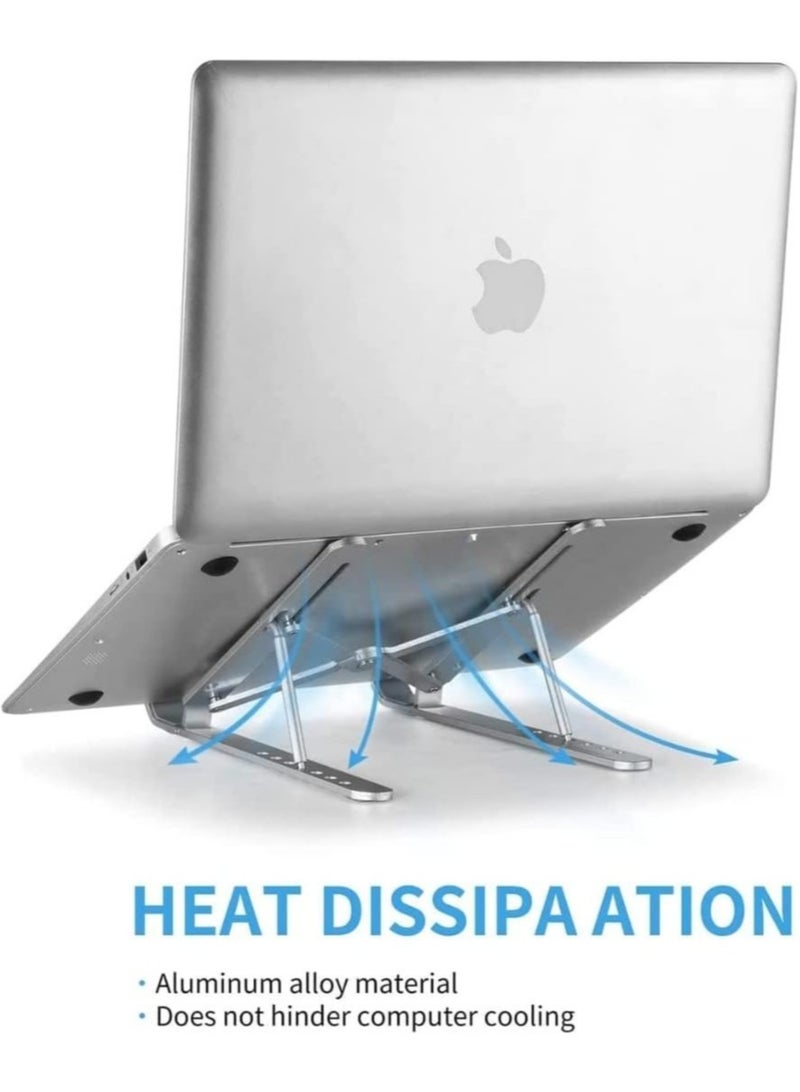 Laptop Stand, Adjustable Portable Laptop Holder for Desk, Foldable Laptop Riser, Portable Laptop Holder Compatible With 7-15.6 Inches Laptop,Tablet - Image 2