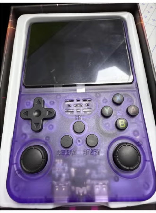 JAJEEK J36 Ultra 3.5-Inch Portable Retro Game Console – 20,000+ Built-in Classic Games, 64GB Memory Card, IPS Display, Dual Player Support, 20+ Emulators, 3000mAh Rechargeable Battery Handheld Console – Purple - Image 3