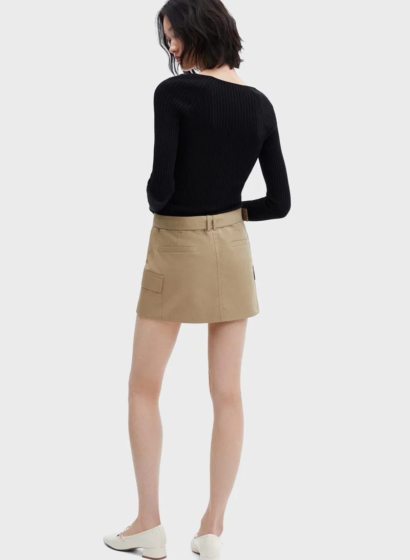 MANGO V-Neck Knitted Sweater