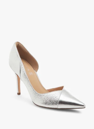 Paprika Women's Solid Slip-On Pumps with Stiletto Heels
