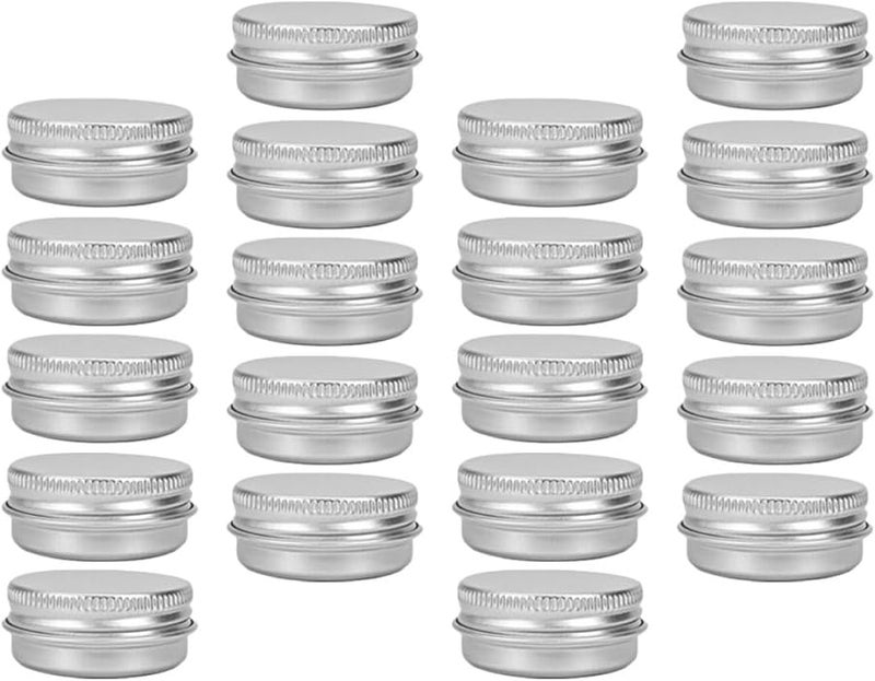 عبوات كريم الألومنيوم القابلة لإعادة التعبئة 15 جرام 41x18 ملم 30 قطعة حاويات مستحضرات تجميل للسفر - Image 1