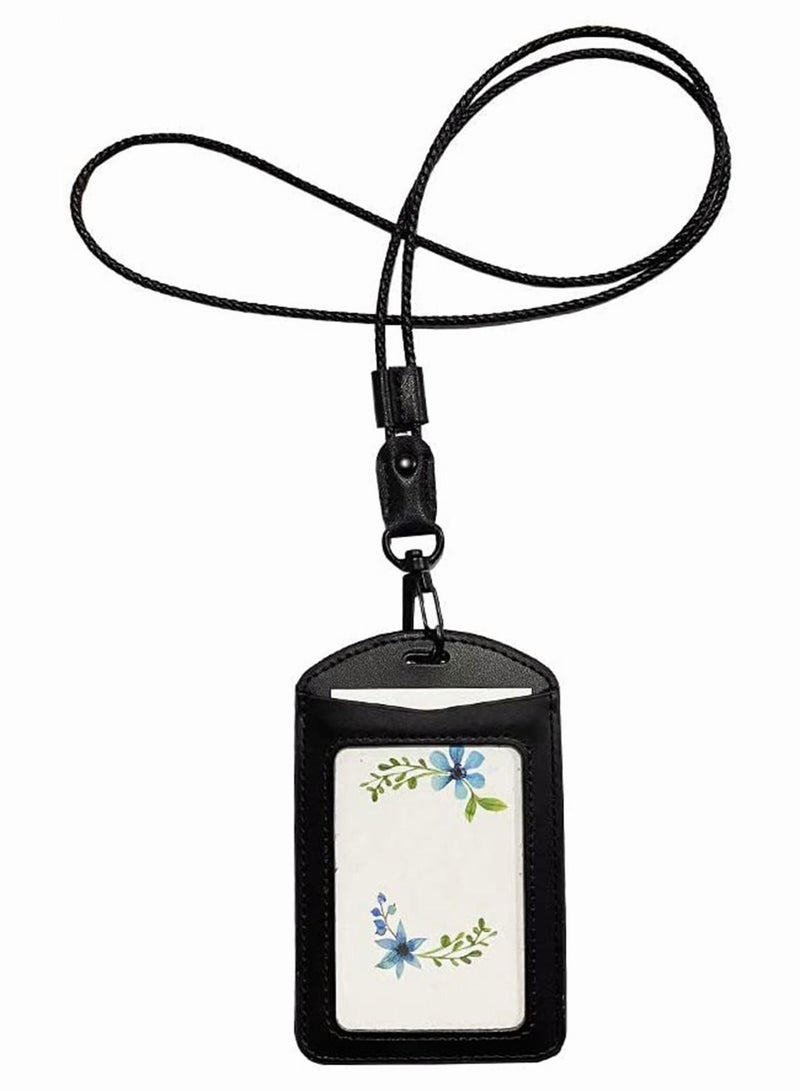 Y&D Lanyard for Key, SYOSI 2 Pack of Leather Neck Strap with Strong Metal Clip ID Card Badge Holder, Keys, Cell Phone, Mini Notebook Unisex (Black Lanyards) - Image 3