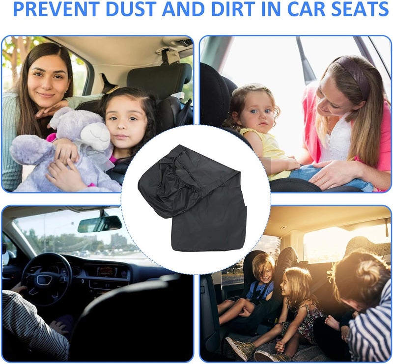 Universal Car Seat Covers 2pcs Black Waterproof Vehicle Seat Protectors for Automotive Interior Accessories - Image 5