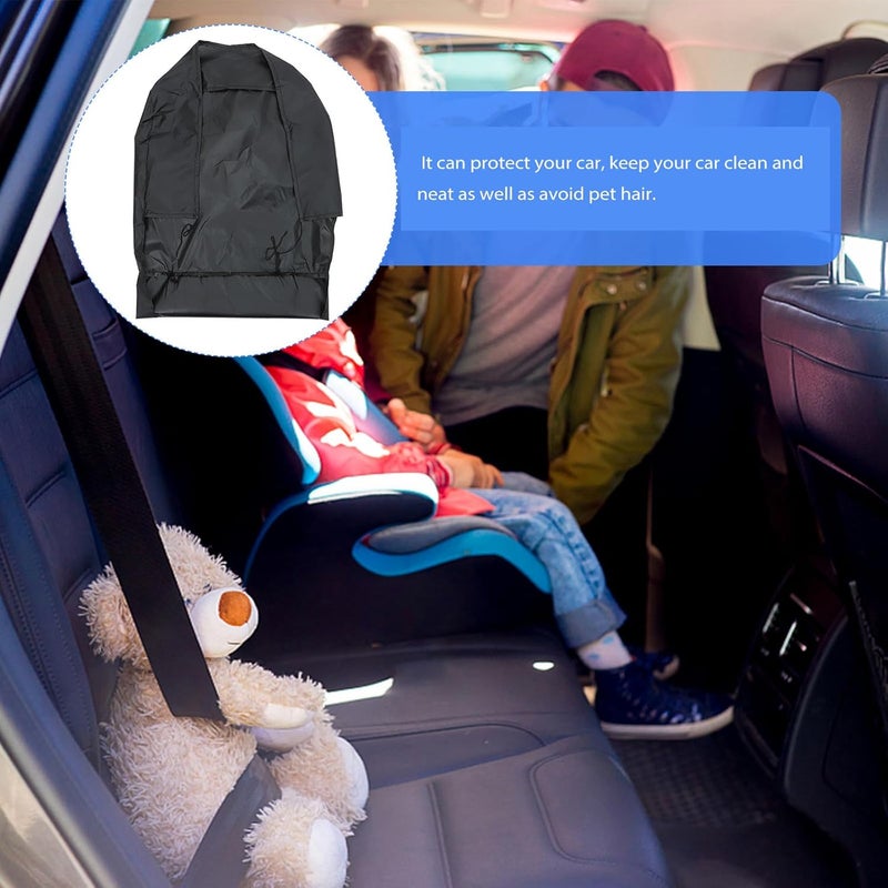 Universal Car Seat Covers 2pcs Black Waterproof Vehicle Seat Protectors for Automotive Interior Accessories - Image 4