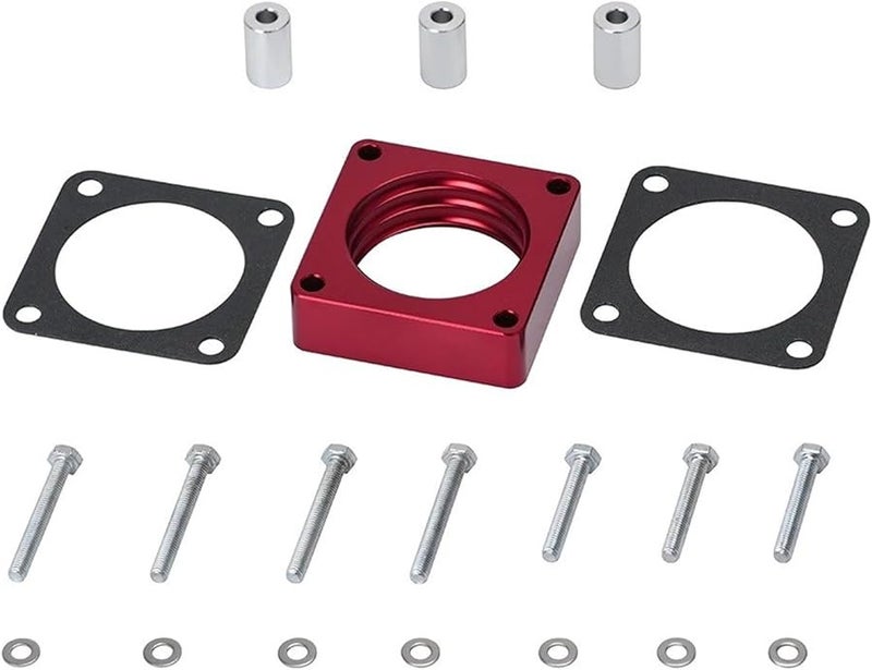 Red Aluminum Throttle Body Spacer For Jeep Wrangler TJ YJ Cherokee XJ 2 5L 4 0L Engine - Image 1