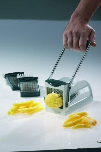 Westmark Westmark Multipurpose French Fry Cutter with 3 Thickness Adjustable Stainless Steel Blades and Non-Slip Suction Pad (Silver)  - Image 3