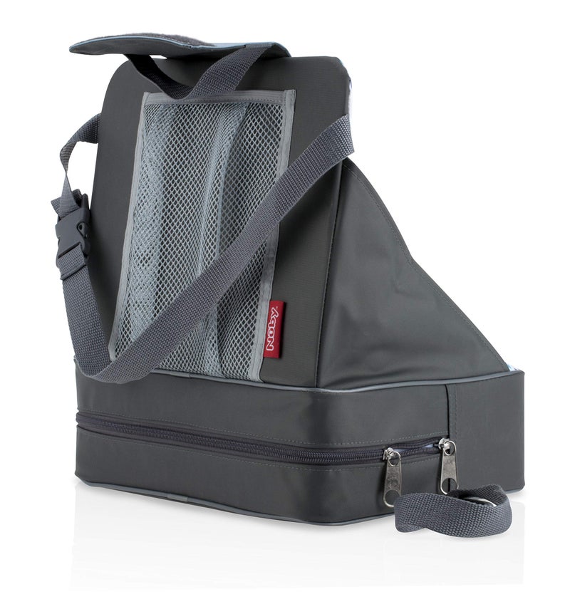 Nuby Easy Go Booster Seat - Travel Booster Seat for Babies and Toddlers - Holds Up to 50 Pounds - 9+ Months - Gray - Image 4