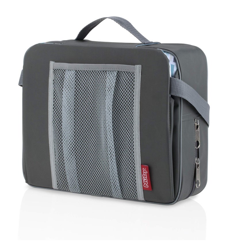 Nuby Easy Go Booster Seat - Travel Booster Seat for Babies and Toddlers - Holds Up to 50 Pounds - 9+ Months - Gray - Image 5