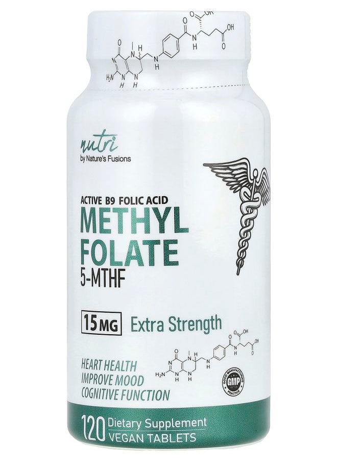 Nutri Methylfolate Extra Strength 15 mg 120 Vegan Tablets - pzsku/ZAAA84D32C4C10E9C1495Z/45/_/1730767330/c7173815-b5da-411d-91c6-b58eb1d815d4