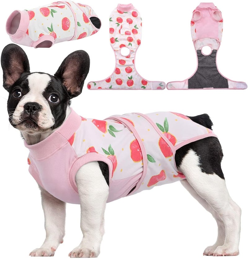 Kuoser Moisture wear upgraded quality Recovery Suit for Dogs Cats After Surgery, Professional Pet Recovery Shirt Dog Abdominal Wounds Bandages, Substitute E-Collar & Cone,Prevent Licking Dog Onesies Pet Surgery Recovery Suit Trendy versatile build - Image 1