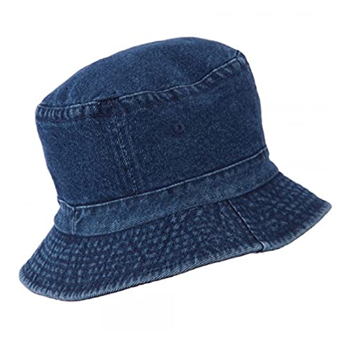 Zacharias Unisex Fishermen Denim Bucket Hat (Pack of 1) (AL-01_Blue_Free Size) - Image 2