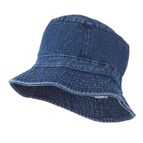 Zacharias Unisex Fishermen Denim Bucket Hat (Pack of 1) (AL-01_Blue_Free Size) - Image 1