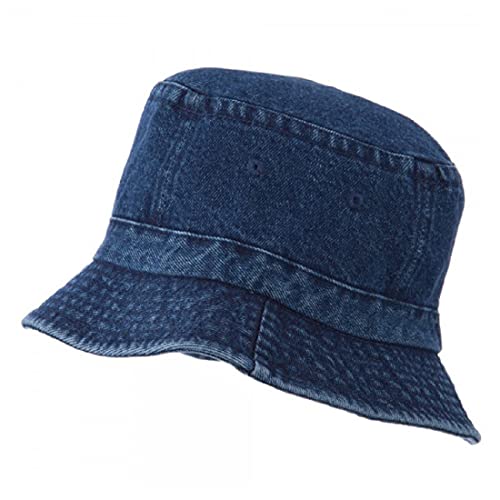 Zacharias Unisex Fishermen Denim Bucket Hat (Pack of 1) (AL-01_Blue_Free Size) - Image 4