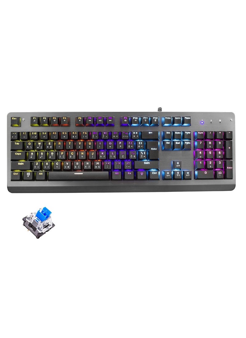 Avalon - Gaming Keyboard - RGB with 26 blue keys for smooth and responsive keystrokes, for PC gamers - Image 1